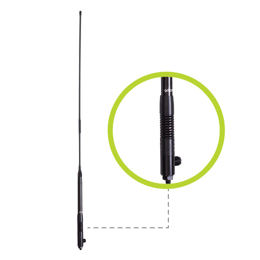 ORICOM ANU250 UHF CB 6.5 dBi Antenna with Elevated Feed and Flexible Whip