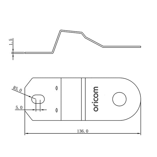 ORICOM BR450 Gutter Mount Antenna Bracket