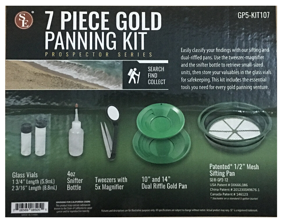 Gold Panning Kit - 7pc