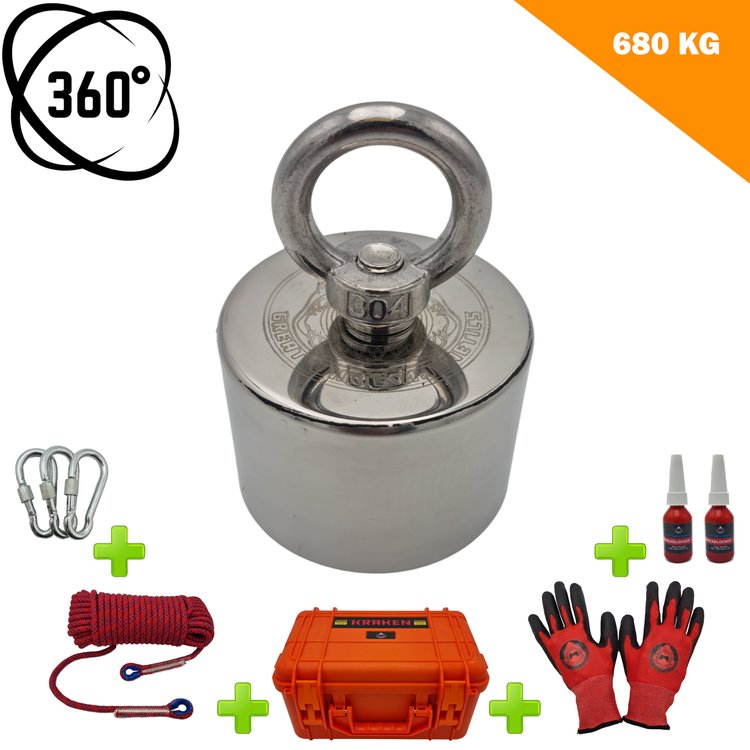 KRAKEN MK2 - 680Kg Extreme 360° Magnet Fishing Kit