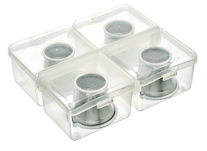 4Pc Aluminium Eye Loupes in Plastic Box