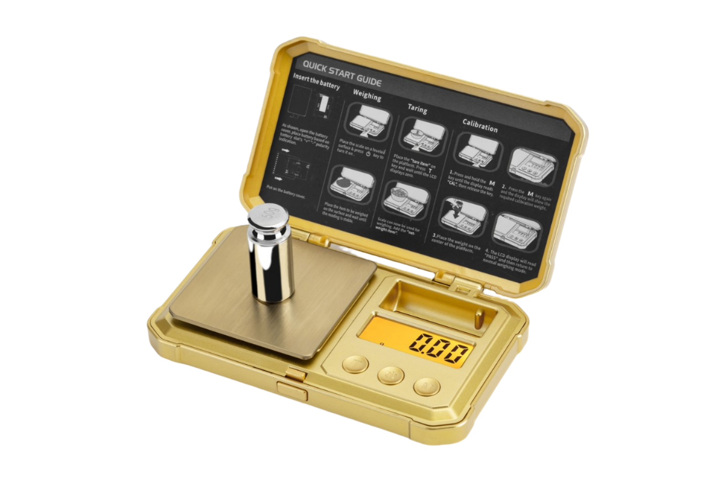 Fuzion - Special Edition - Gold Skull Digital Pocket Scale - 0.01 grams x 200 grams